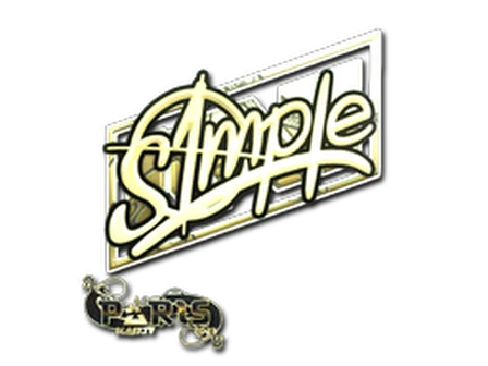 Sticker | s1mple (Gold) | Paris 2023 image