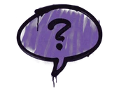 Sealed Graffiti | Question Mark (Monster Purple) image