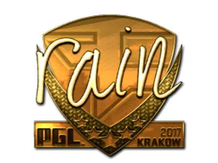 Sticker | rain (Gold) | Krakow 2017 image