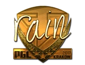 Sticker | rain (Gold) | Krakow 2017 image