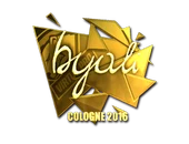 Sticker | byali (Gold) | Cologne 2016 image