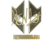 Sticker | HEN1 (Gold) | Copenhagen 2024 image