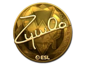 Sticker | ZywOo (Gold) | Katowice 2019 image