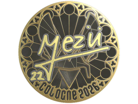 Sticker | mezii (Gold) | Cologne 2026 image