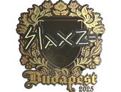 Sticker | slaxz- (Gold) | Budapest 2025 image