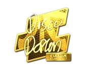 Sticker | disco doplan (Gold) | Atlanta 2017 image