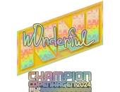 Sticker | w0nderful (Holo, Champion) | Copenhagen 2024 image