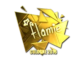 Sticker | flamie (Gold) | Cologne 2016 image