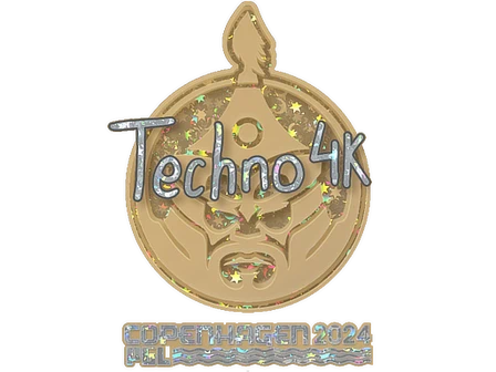 Sticker | Techno4K (Glitter) | Copenhagen 2024 image