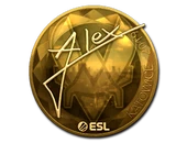 Sticker | ALEX (Gold) | Katowice 2019 image