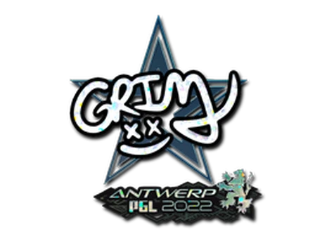 Sticker | Grim (Glitter) | Antwerp 2022 image