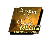 Sticker | Dosia (Gold) | MLG Columbus 2016 image