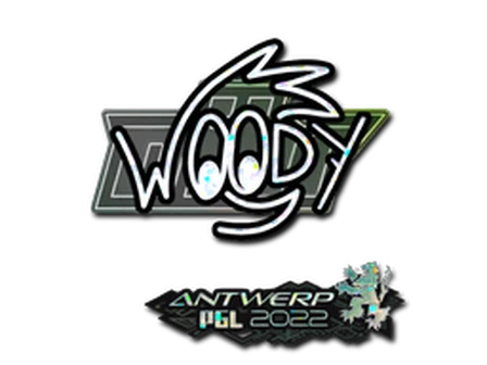 Sticker | WOOD7 (Glitter) | Antwerp 2022 image