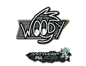 Sticker | WOOD7 (Glitter) | Antwerp 2022 image