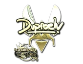 Sticker | dupreeh (Gold, Champion) | Paris 2023 image