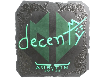 Sticker | decenty (Foil) | Austin 2025 image