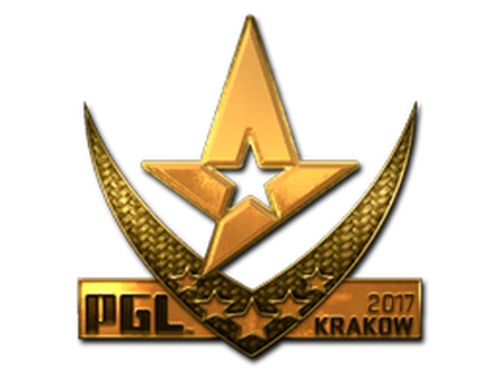 Sticker | Astralis (Gold) | Krakow 2017 image