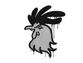 Sealed Graffiti | Cocky (Shark White) image