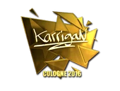 Sticker | karrigan (Gold) | Cologne 2016 image