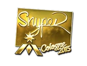 Sticker | SnypeR (Gold) | Cologne 2015 image