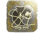 Sticker | skullz (Gold) | Austin 2025 image