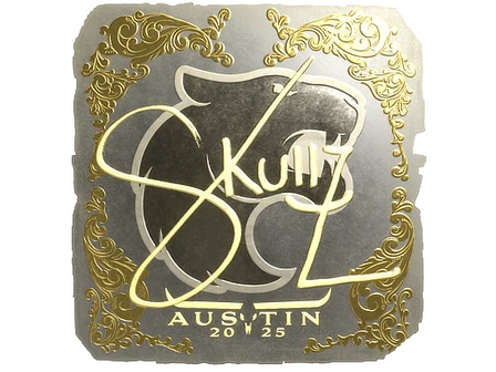 Sticker | skullz (Gold) | Austin 2025 image