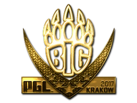 Sticker | BIG (Gold) | Krakow 2017 image