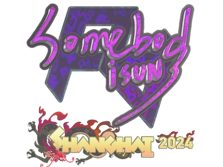 Sticker | somebody (Holo) | Shanghai 2024 image