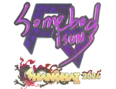 Sticker | somebody (Holo) | Shanghai 2024 image