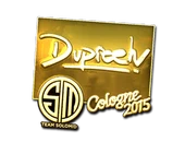 Sticker | dupreeh (Gold) | Cologne 2015 image