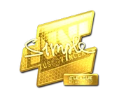 Sticker | s1mple (Gold) | Atlanta 2017 image