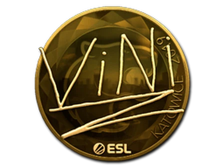 Sticker | VINI (Gold) | Katowice 2019 image