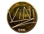 Sticker | VINI (Gold) | Katowice 2019 image