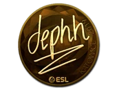 Sticker | dephh (Gold) | Katowice 2019 image