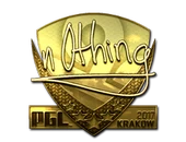 Sticker | n0thing (Gold) | Krakow 2017 image