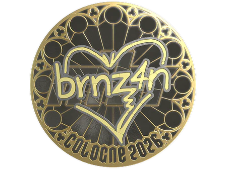 Sticker | brnz4n (Gold) | Cologne 2026 image