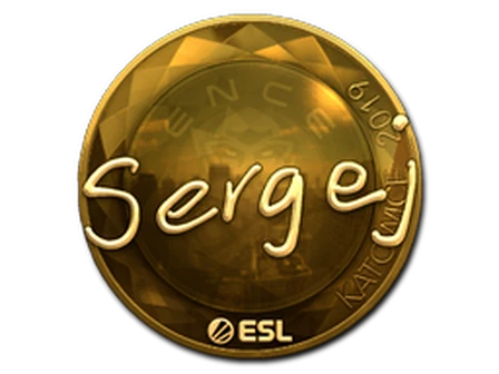 Sticker | sergej (Gold) | Katowice 2019 image