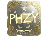 Sticker | phzy (Gold) | Austin 2025 image