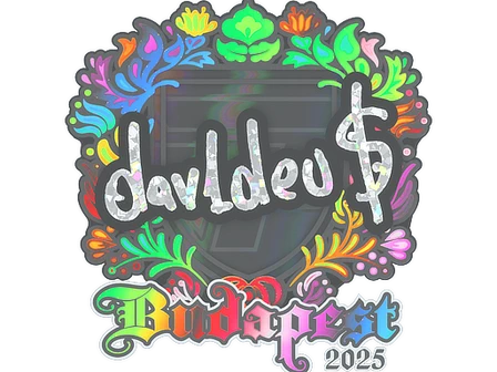 Sticker | dav1deuS (Holo) | Budapest 2025 image