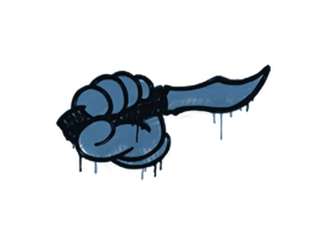 Sealed Graffiti | Backstab (Monarch Blue) image