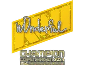 Sticker | w0nderful (Glitter, Champion) | Copenhagen 2024 image