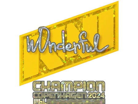 Sticker | w0nderful (Glitter, Champion) | Copenhagen 2024 image