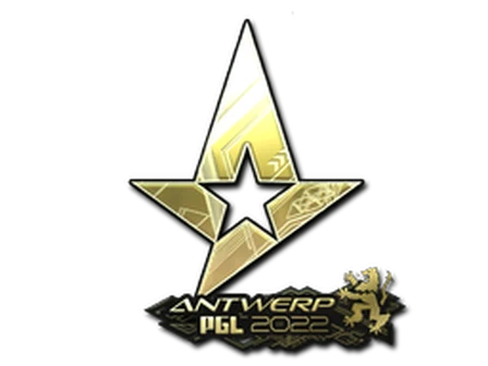 Sticker | Astralis (Gold) | Antwerp 2022 image