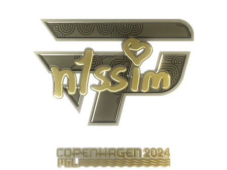 Sticker | n1ssim (Gold) | Copenhagen 2024 image
