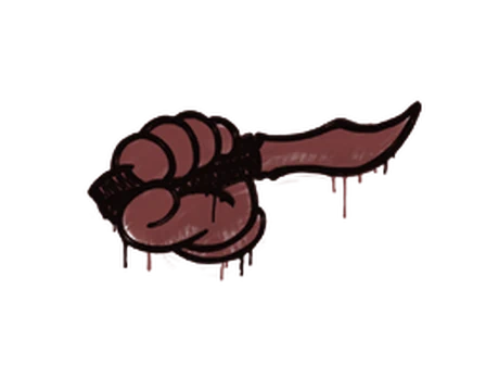 Sealed Graffiti | Backstab (Brick Red) image