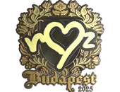 Sticker | ropz (Gold) | Budapest 2025 image