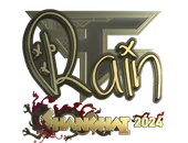 Sticker | rain (Gold) | Shanghai 2024 image