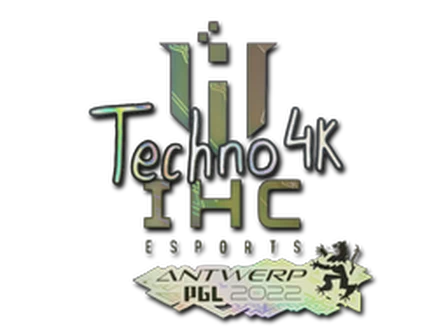 Sticker | Techno4K (Holo) | Antwerp 2022 image