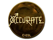 Sticker | xccurate (Gold) | Katowice 2019 image
