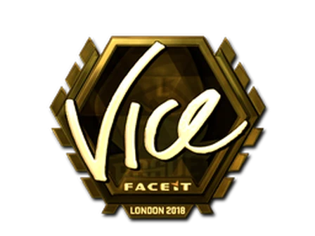 Sticker | vice (Gold) | London 2018 image